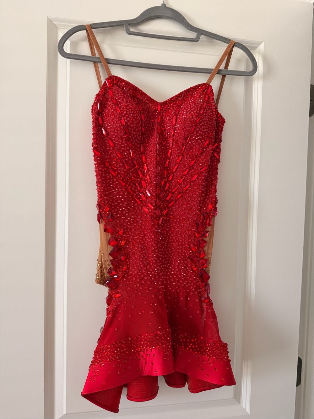 Red Latin dance dress - Picture 1 of 8